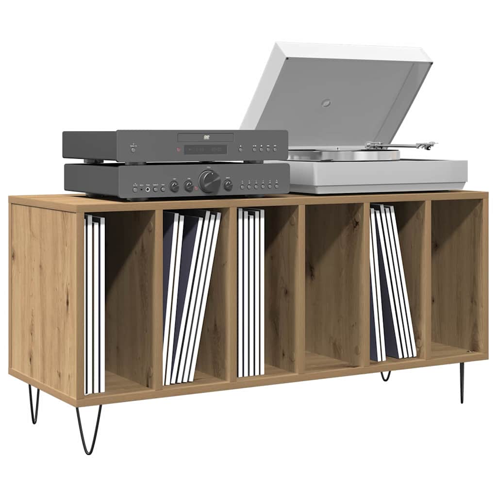 Meuble à vinyles Bois ancien 100 x 38 x 48 cm Bois d'ingénierie - XIOS
