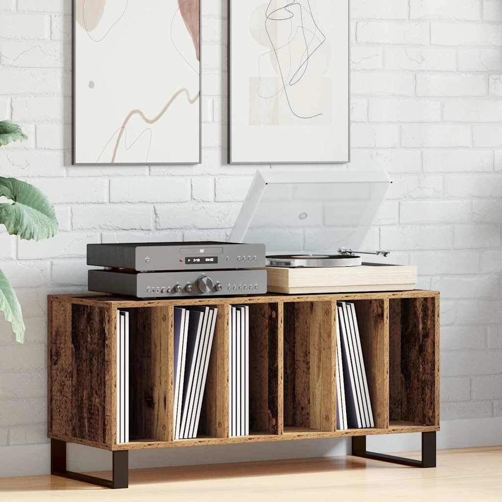 Meuble à vinyles Bois ancien 100 x 38 x 48 cm Bois d'ingénierie - XIOS