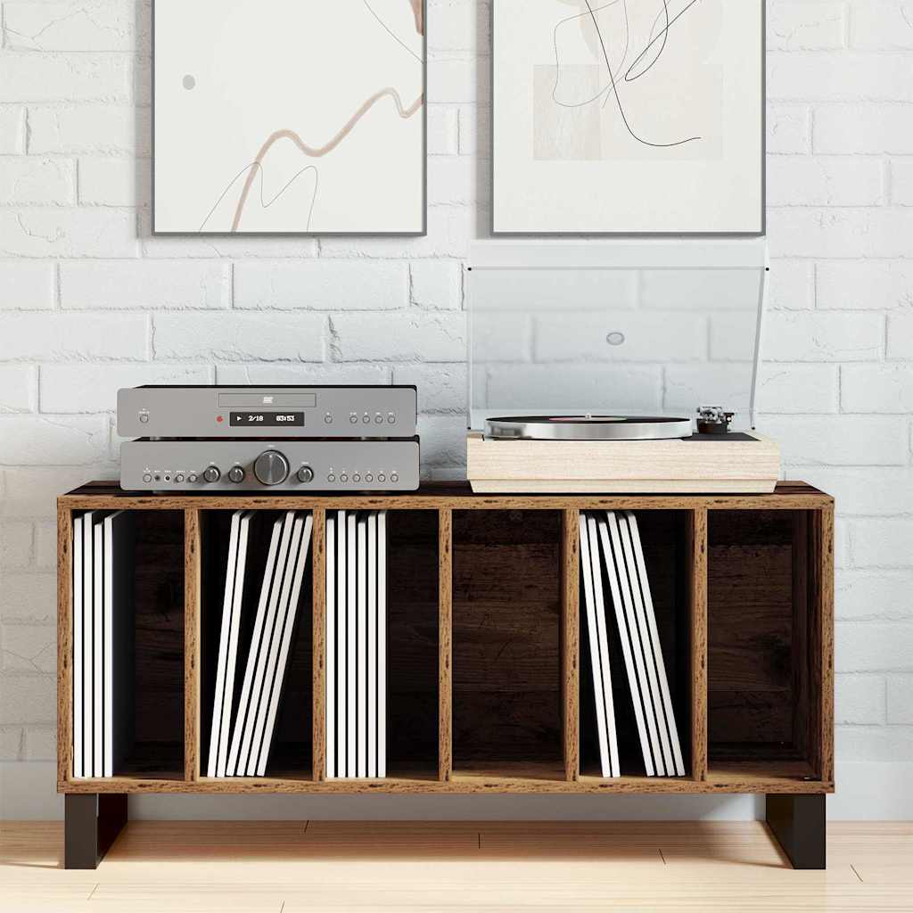 Meuble à vinyles Bois ancien 100 x 38 x 48 cm Bois d'ingénierie - XIOS