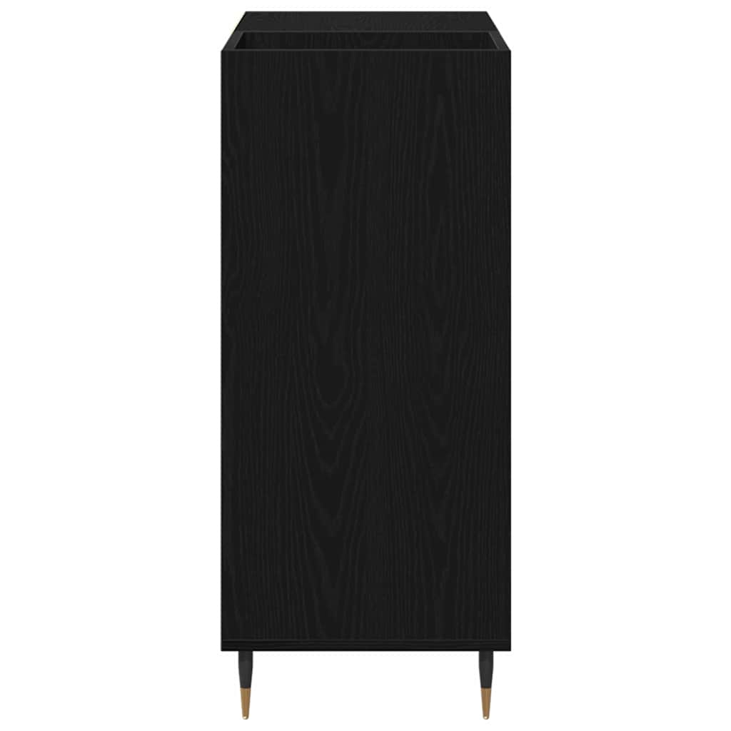 Meuble à vinyles Chêne noir 85 x 38 x 89 cm Bois d'ingénierie - XIOS