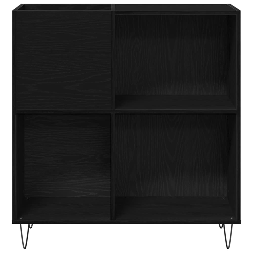 Meuble à vinyles Chêne noir 85 x 38 x 89 cm Bois d'ingénierie - XIOS