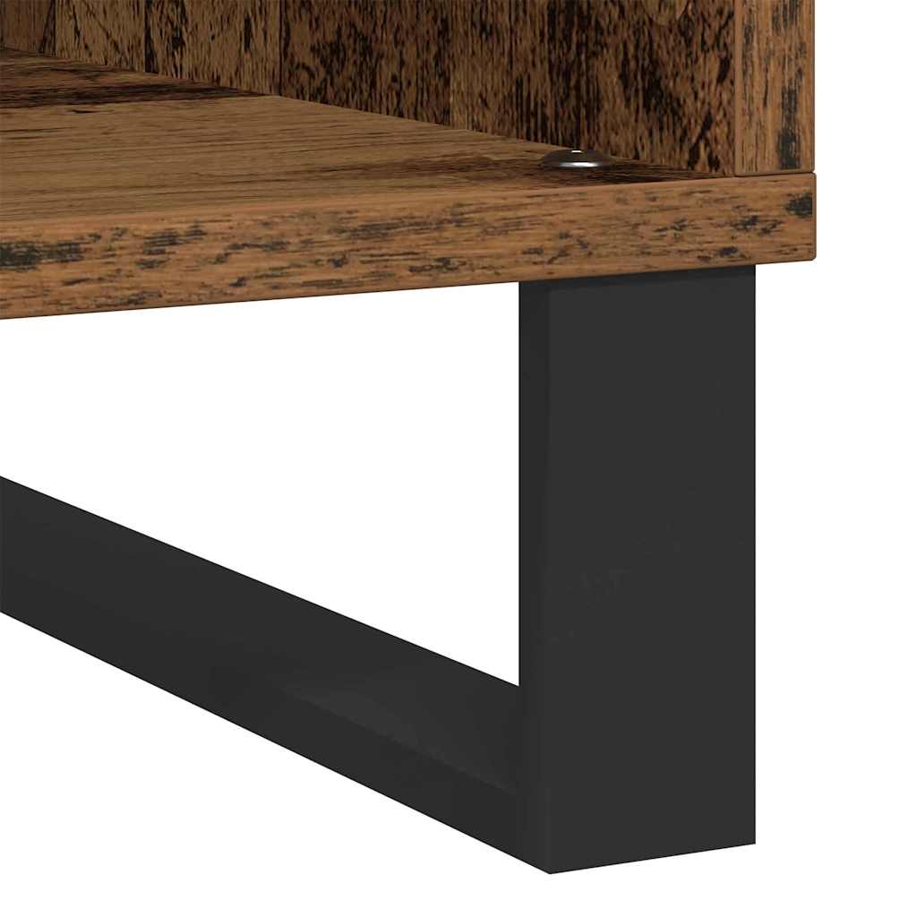 Meuble à vinyles Bois ancien 85 x 38 x 89 cm Bois d'ingénierie - XIOS