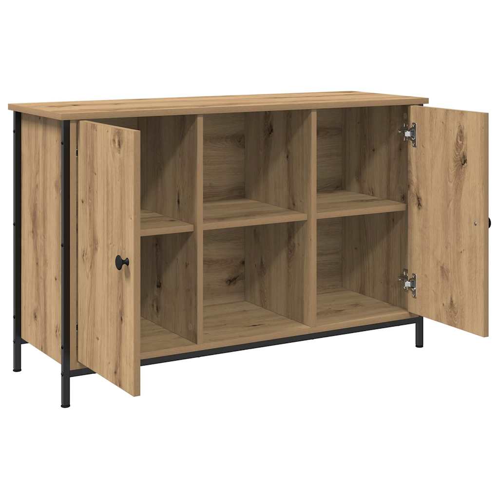 Meuble TV chêne artisanal 101 x 35 x 65 cm Bois d'ingénierie - XIOS