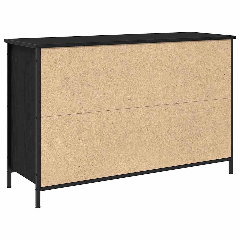 Meuble TV Chêne noir 101 x 35 x 65 cm Bois d'ingénierie - XIOS