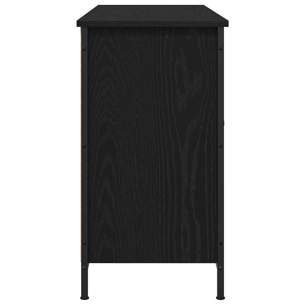 Meuble TV Chêne noir 101 x 35 x 65 cm Bois d'ingénierie - XIOS