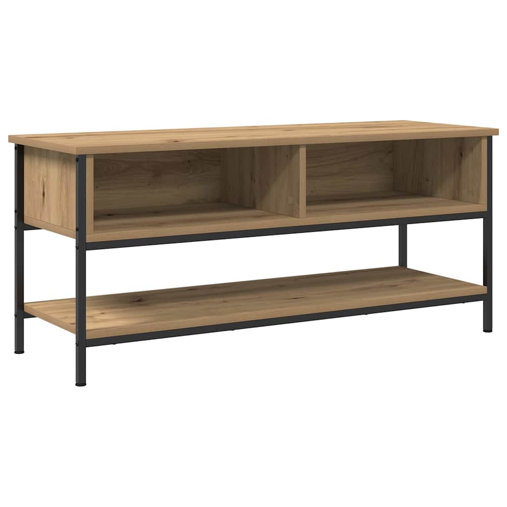 Meuble TV chêne artisanal 100 x 35 x 45 cm Bois d'ingénierie - XIOS