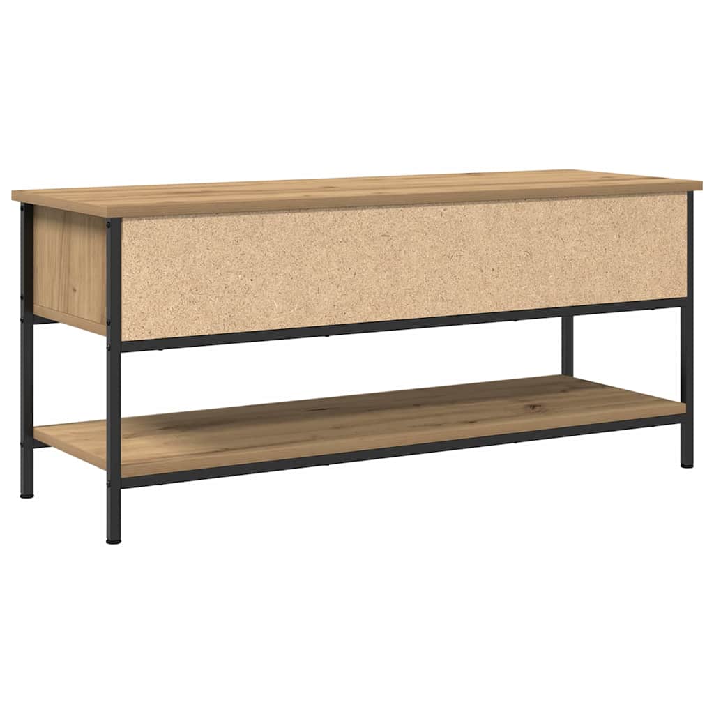 Meuble TV chêne artisanal 100 x 35 x 45 cm Bois d'ingénierie - XIOS