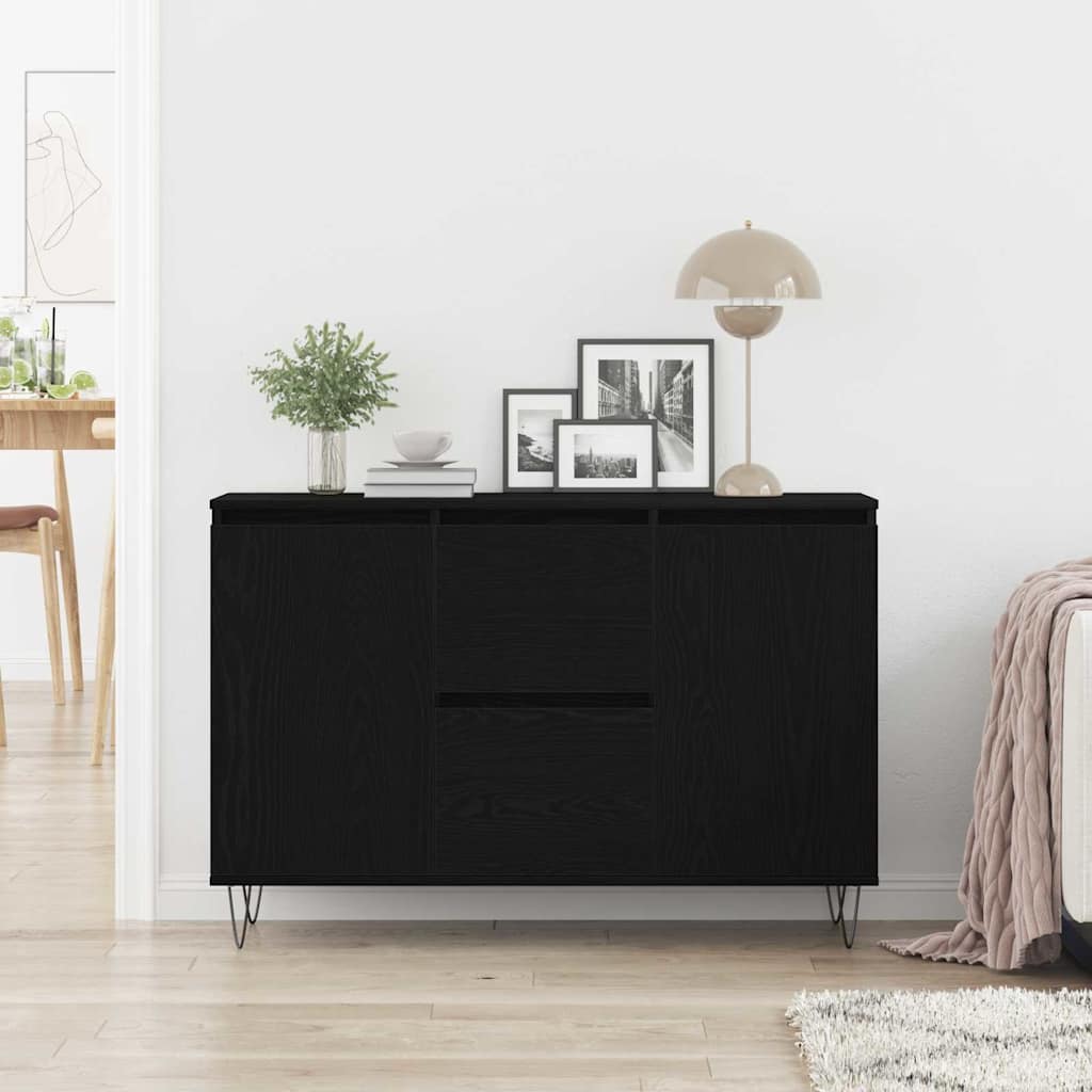 Buffet Chêne noir 101.5 x 35 x 70 cm Bois d'ingénierie - XIOS
