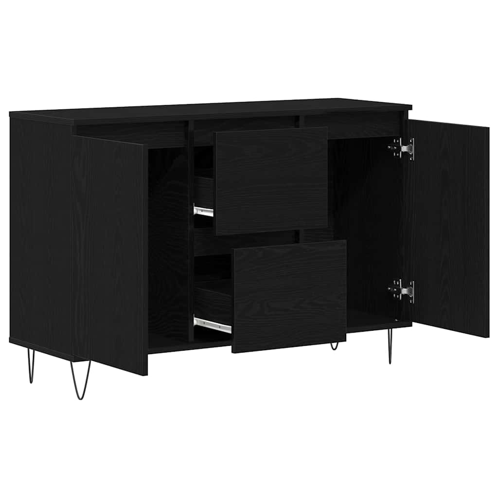 Buffet Chêne noir 101.5 x 35 x 70 cm Bois d'ingénierie - XIOS