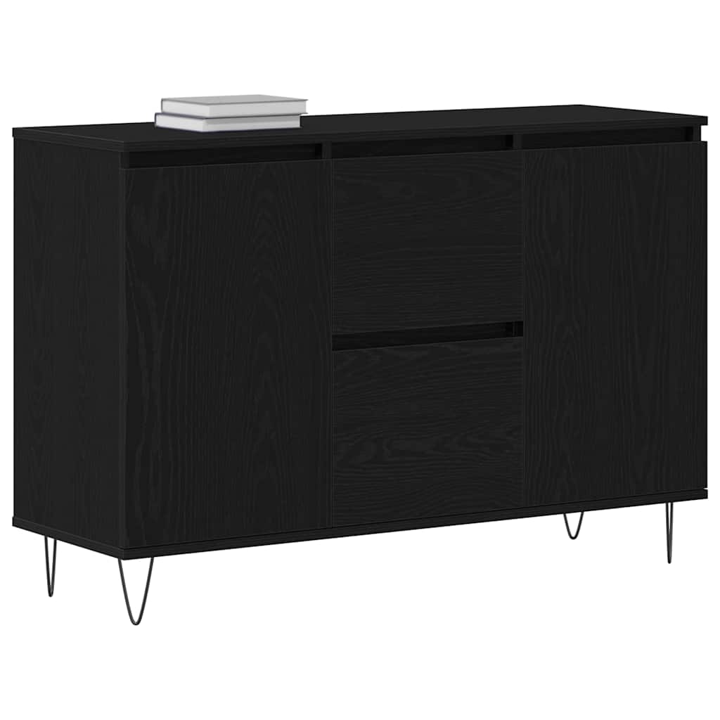 Buffet Chêne noir 101.5 x 35 x 70 cm Bois d'ingénierie - XIOS