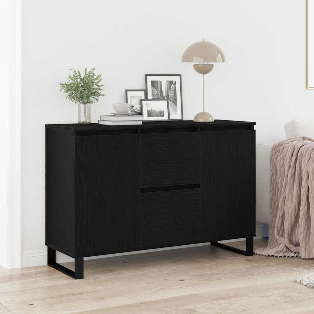 Buffet Chêne noir 101.5 x 35 x 70 cm Bois d'ingénierie - XIOS