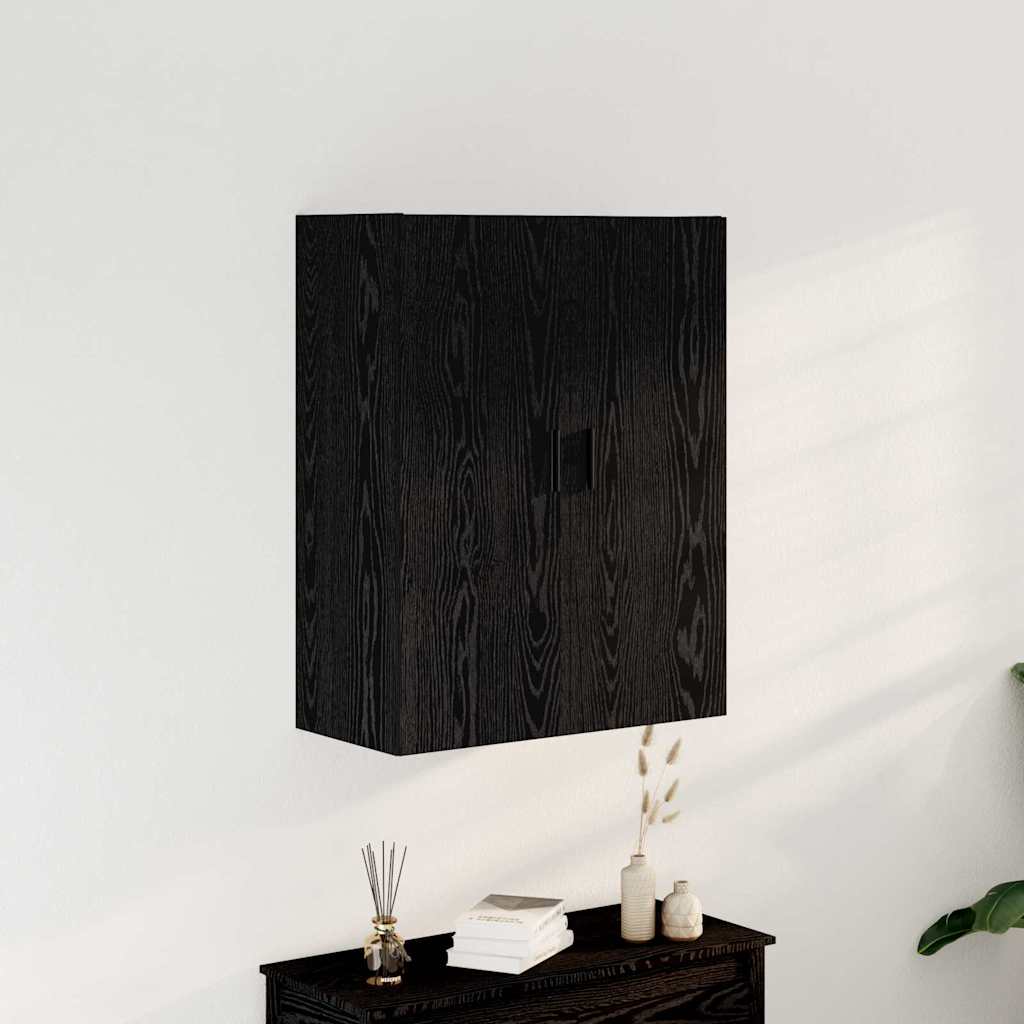 Meuble mural Chêne noir 69,5 x 34 x 90 cm Bois d'ingénierie