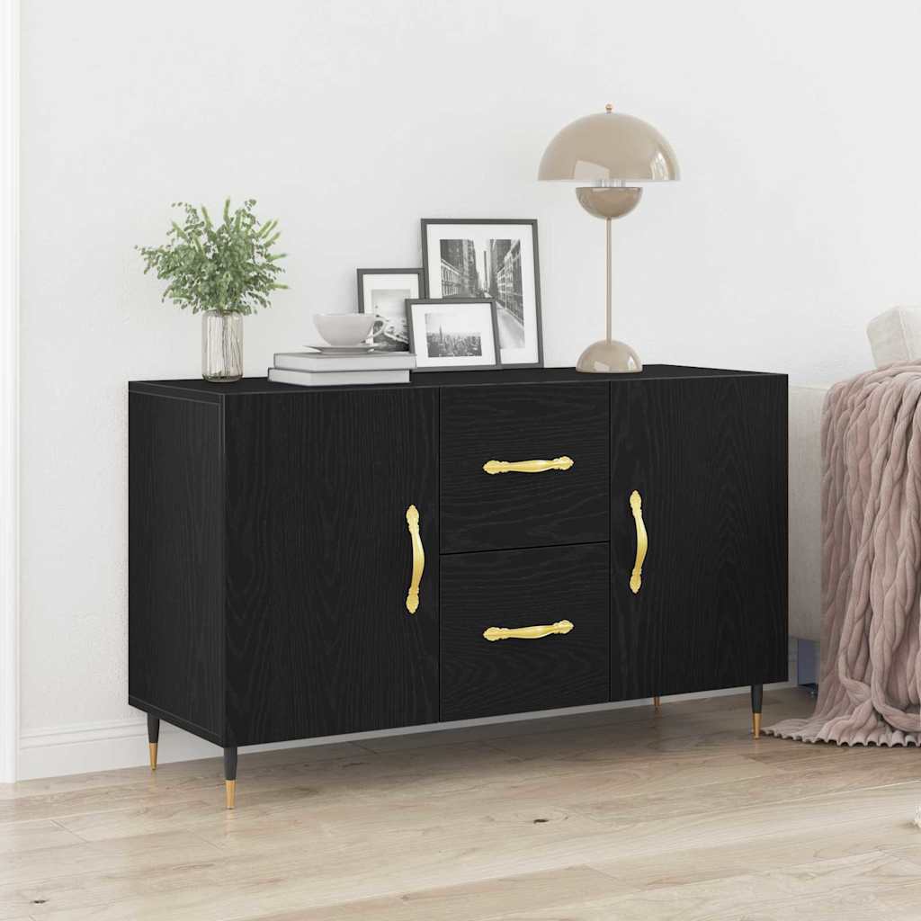 Buffet Chêne noir 100 x 36 x 60 cm Bois d'ingénierie - XIOS