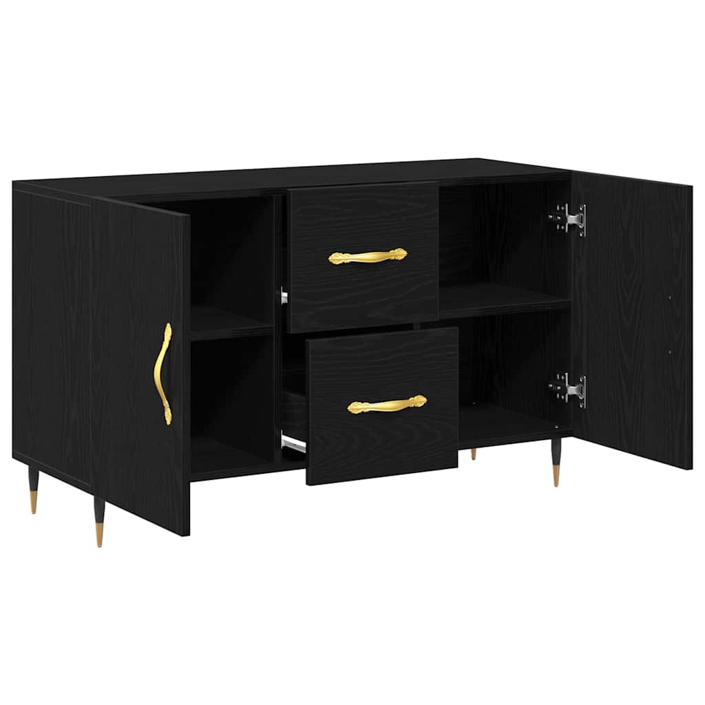Buffet Chêne noir 100 x 36 x 60 cm Bois d'ingénierie - XIOS