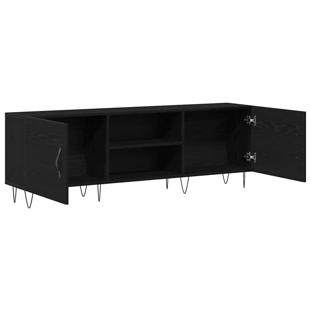 Meuble TV Chêne noir 150 x 30 x 50 cm Bois d'ingénierie - XIOS