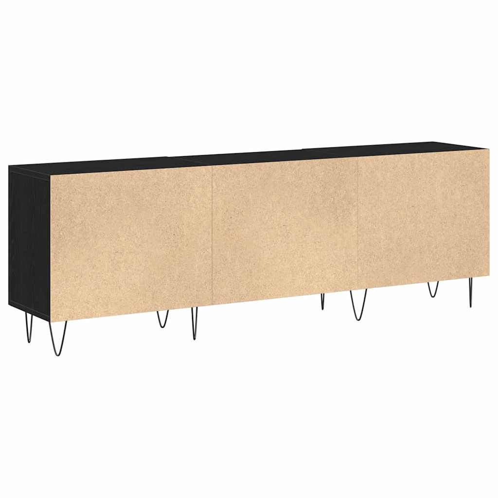 Meuble TV Chêne noir 150 x 30 x 50 cm Bois d'ingénierie - XIOS