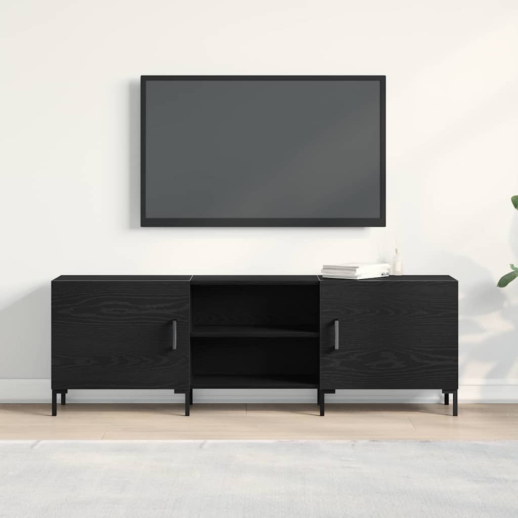 Meuble TV Chêne noir 150 x 30 x 50 cm Bois d'ingénierie - XIOS