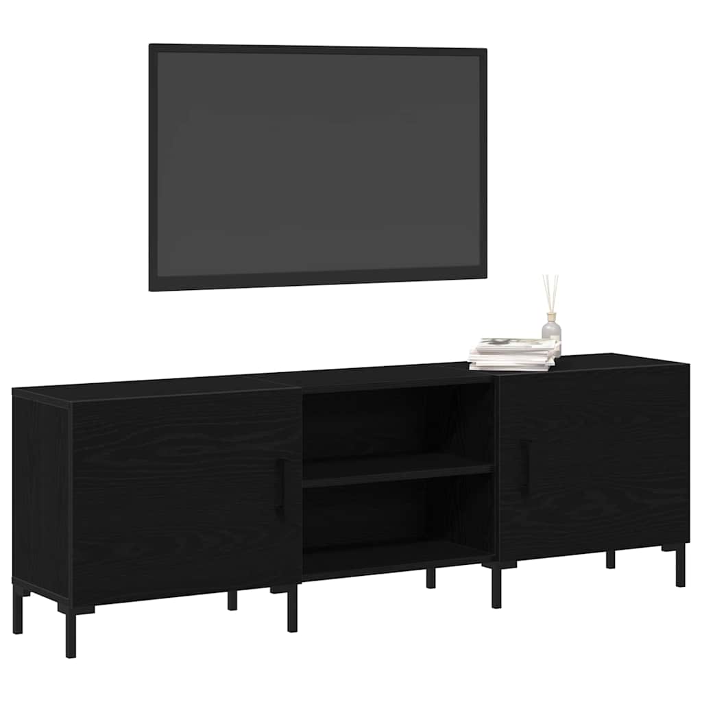 Meuble TV Chêne noir 150 x 30 x 50 cm Bois d'ingénierie - XIOS