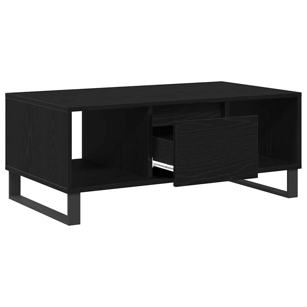 Table Basse Chêne noir 90 x 50 x 36.5 cm Bois d'ingénierie - XIOS