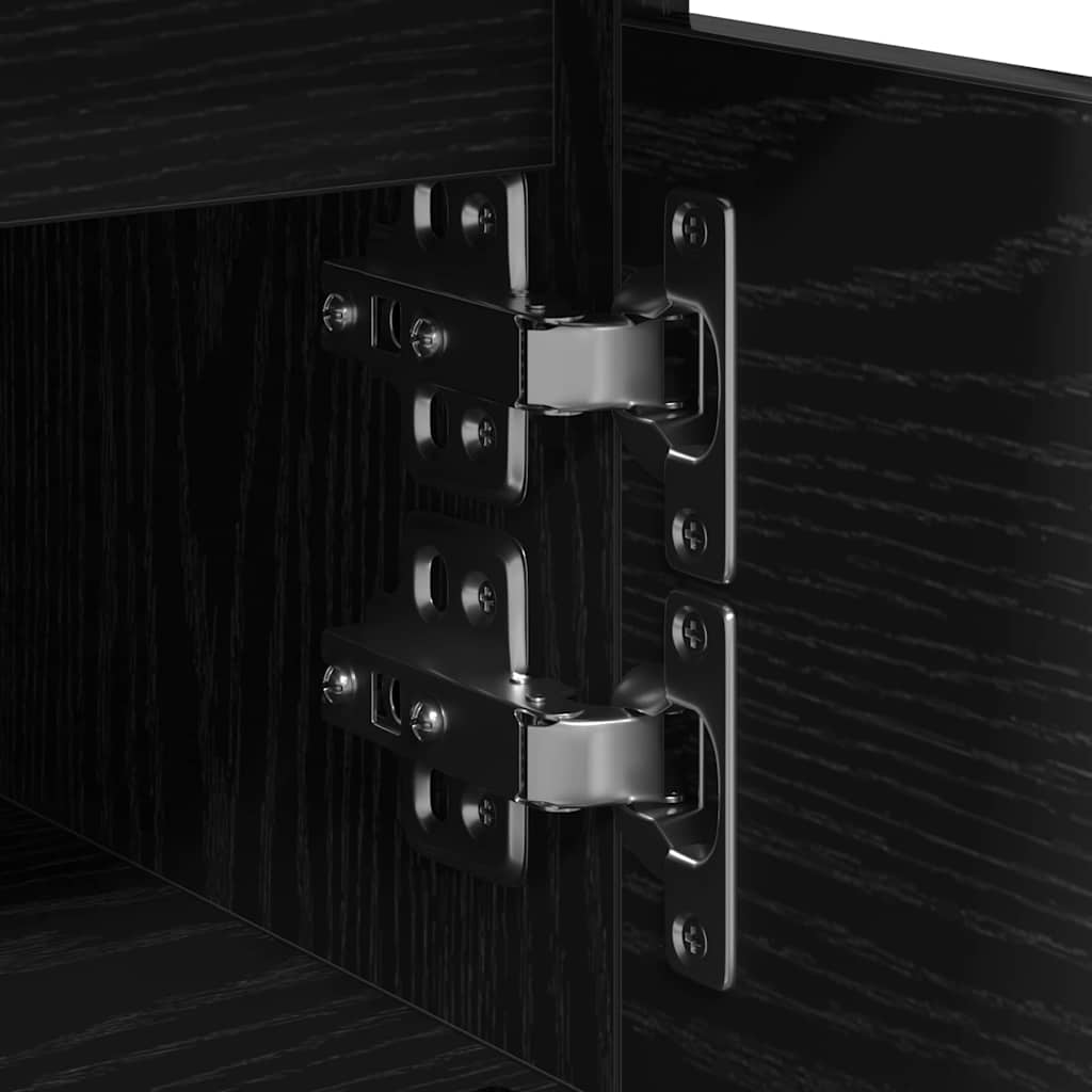 Cabinet de chevet avec tiroir Chêne noir 40 x 35 x 50 cm