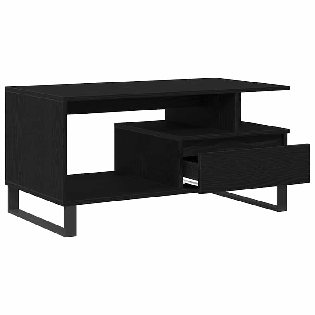 Table Basse Chêne noir 90 x 49 x 45 cm Bois d'ingénierie - XIOS
