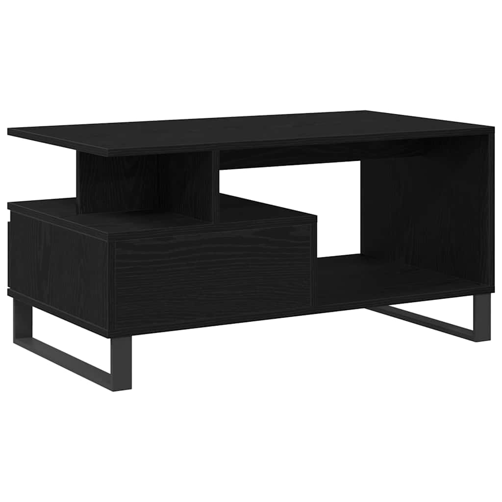 Table Basse Chêne noir 90 x 49 x 45 cm Bois d'ingénierie - XIOS