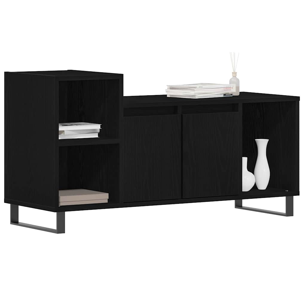 Meuble TV Chêne noir 100 x 35 x 55 cm Bois d'ingénierie - XIOS