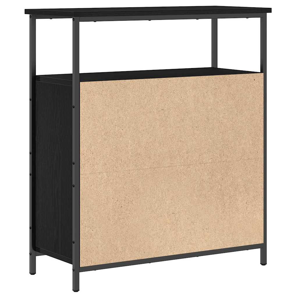 Buffet Chêne noir 70 x 30 x 80 cm Bois d'ingénierie - XIOS