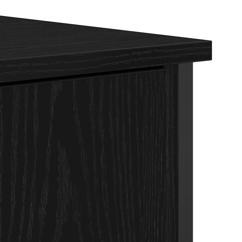 Buffet Chêne noir 70 x 30 x 80 cm Bois d'ingénierie - XIOS