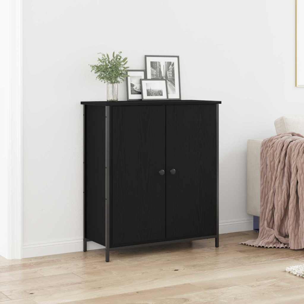 Buffet Chêne noir 70 x 30 x 80 cm Bois d'ingénierie - XIOS
