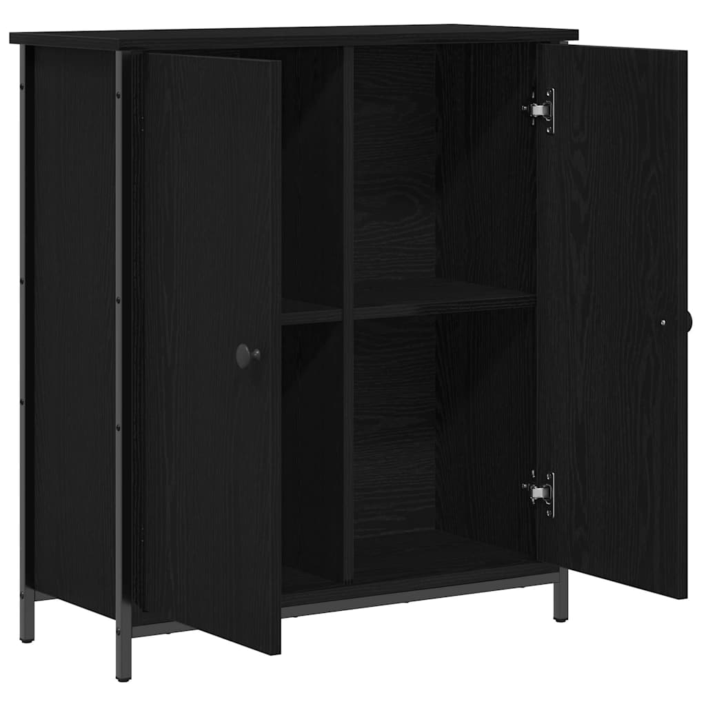 Buffet Chêne noir 70 x 30 x 80 cm Bois d'ingénierie - XIOS