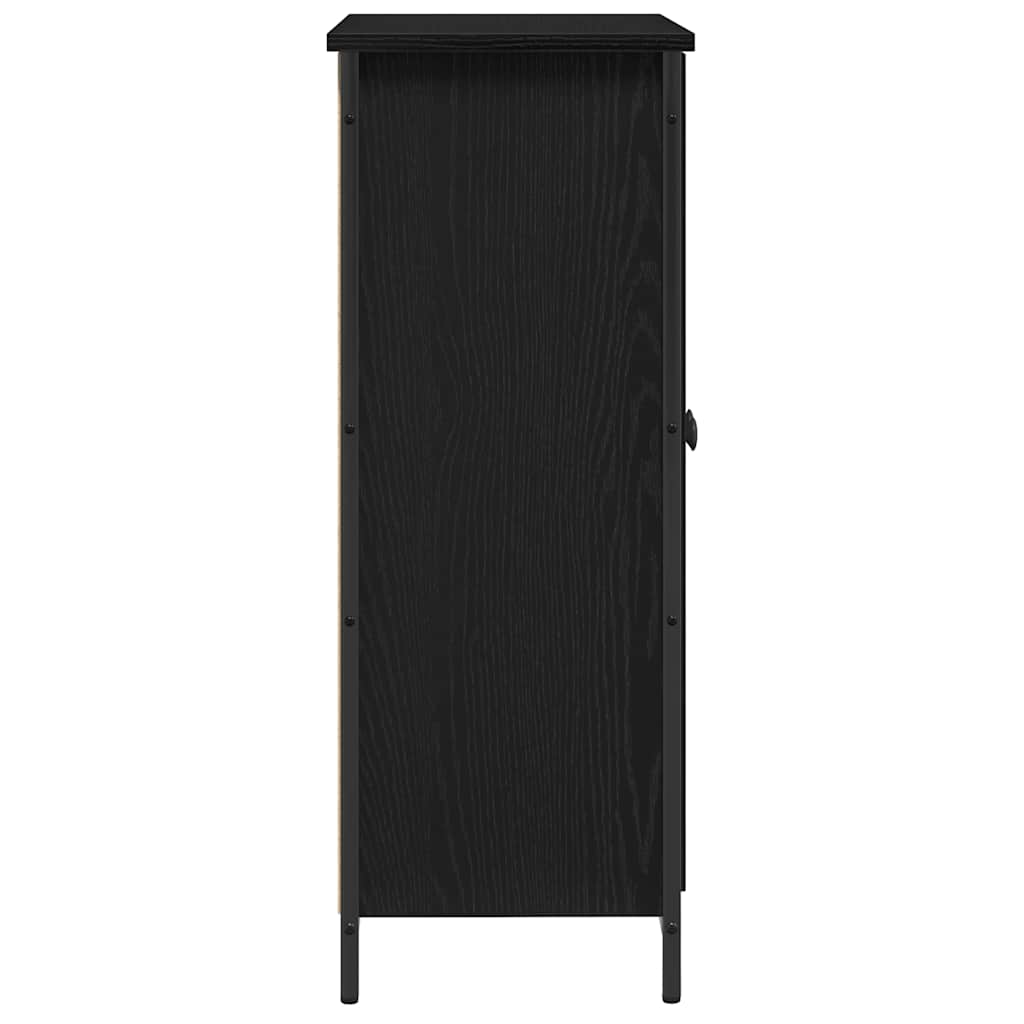 Buffet Chêne noir 70 x 30 x 80 cm Bois d'ingénierie - XIOS