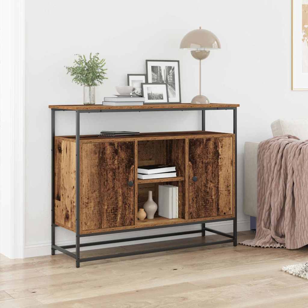 Buffet Bois ancien 100 x 35 x 80 cm Bois d'ingénierie - XIOS