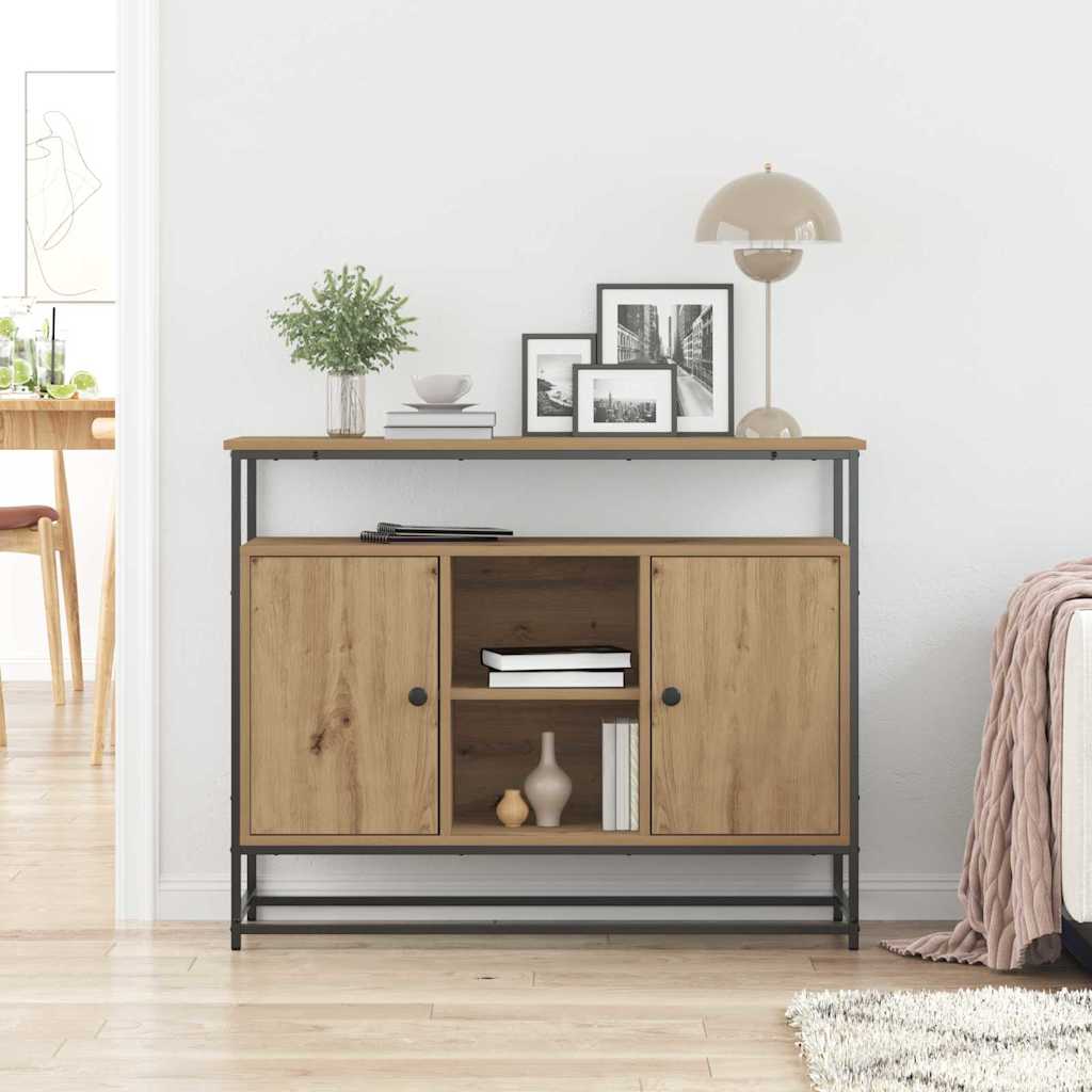 Buffet chêne artisanal 100 x 35 x 80 cm Bois d'ingénierie - XIOS