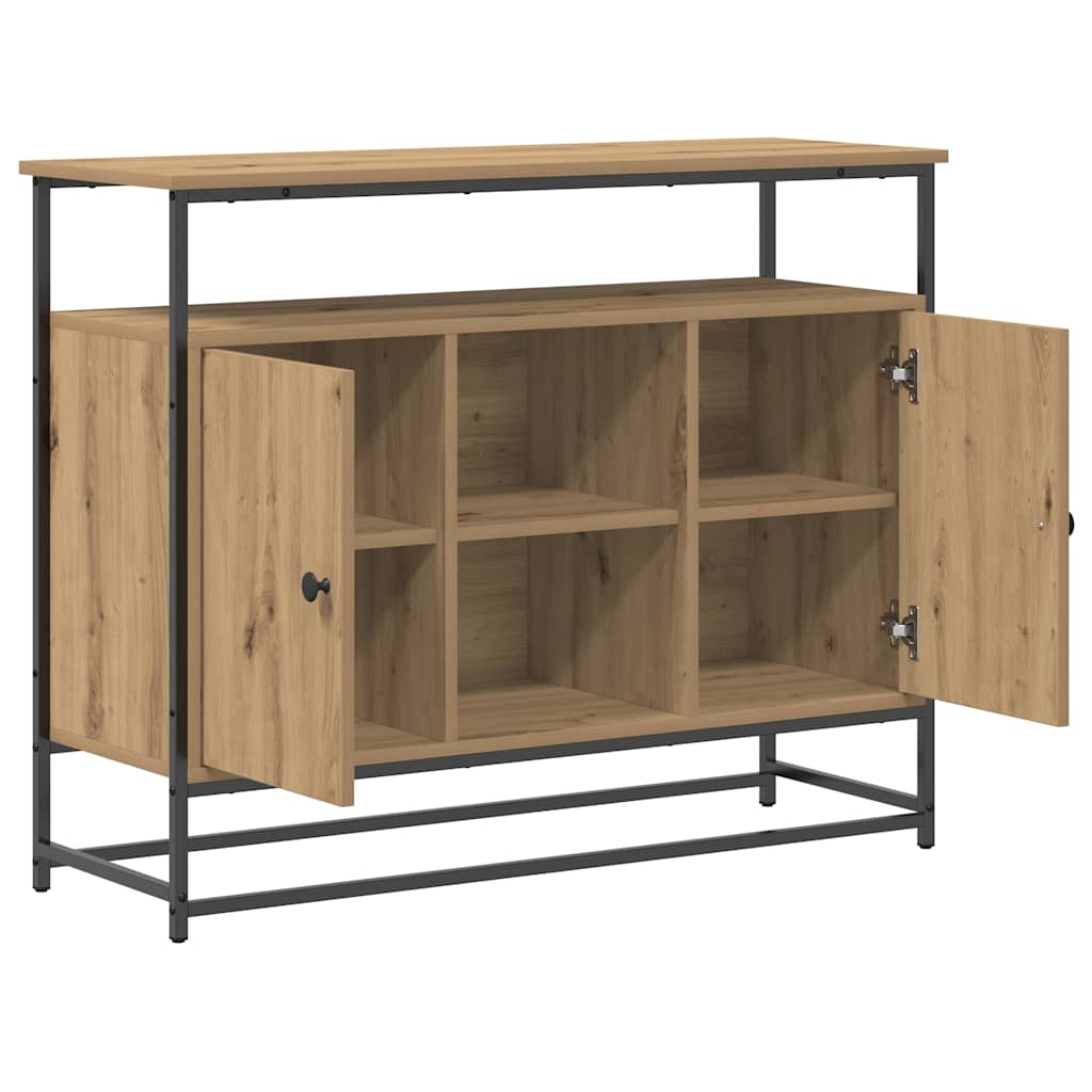 Buffet chêne artisanal 100 x 35 x 80 cm Bois d'ingénierie - XIOS