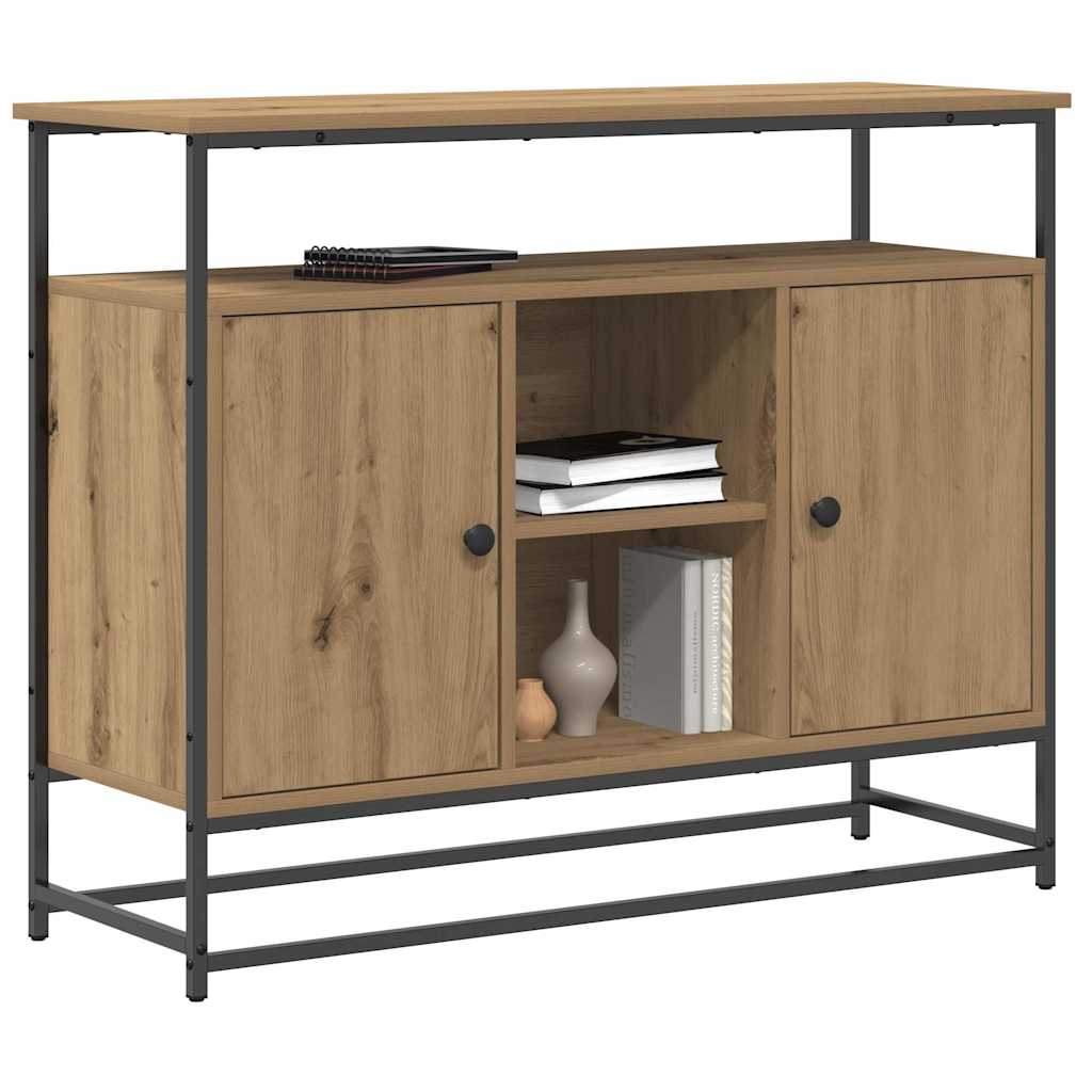 Buffet chêne artisanal 100 x 35 x 80 cm Bois d'ingénierie - XIOS