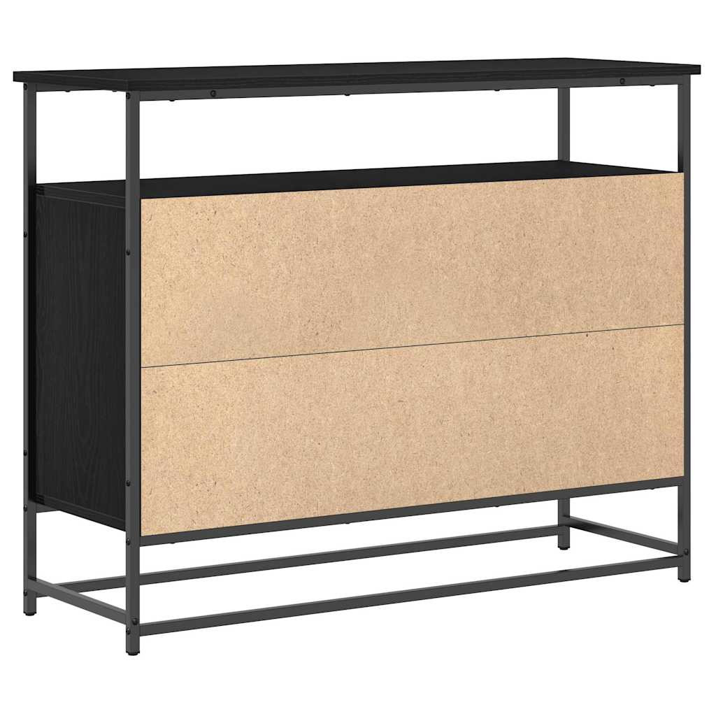 Buffet Chêne noir 100 x 35 x 80 cm Bois d'ingénierie - XIOS