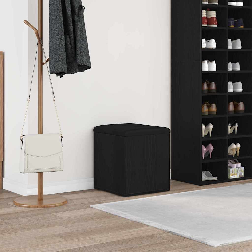 Banc de Rangement Chêne noir 42 x 42 x 45 cm Bois d'ingénierie - XIOS