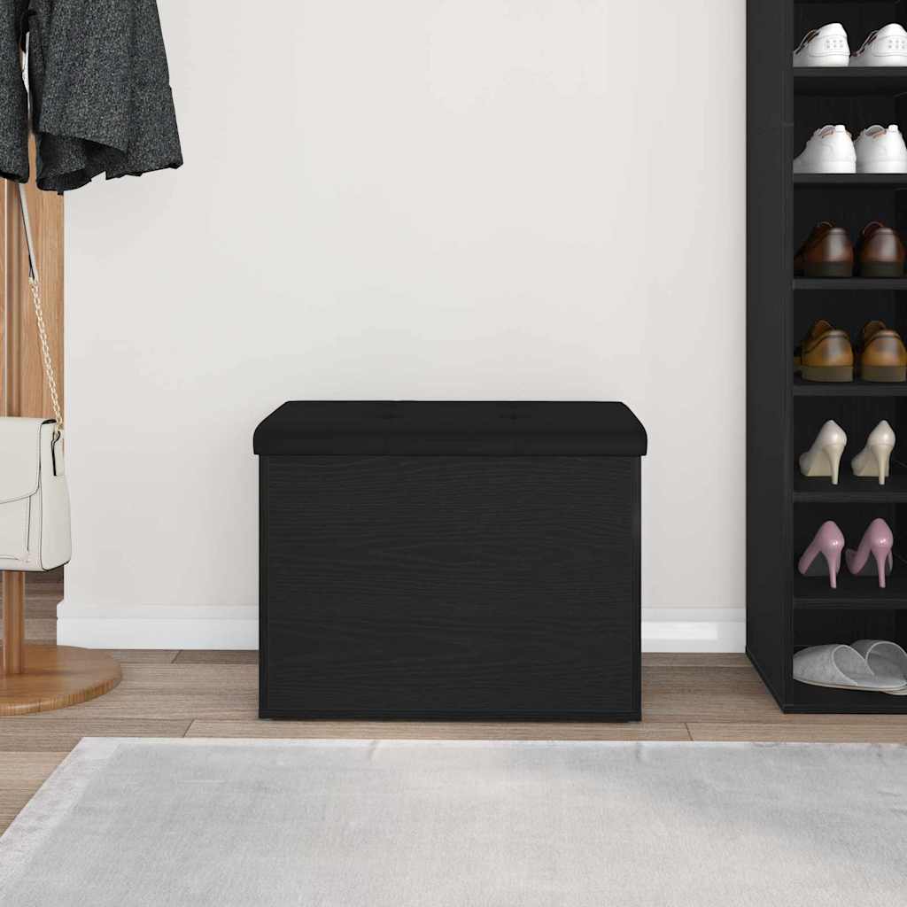 Banc de Rangement Chêne noir 62 x 42 x 45 cm Bois d'ingénierie - XIOS