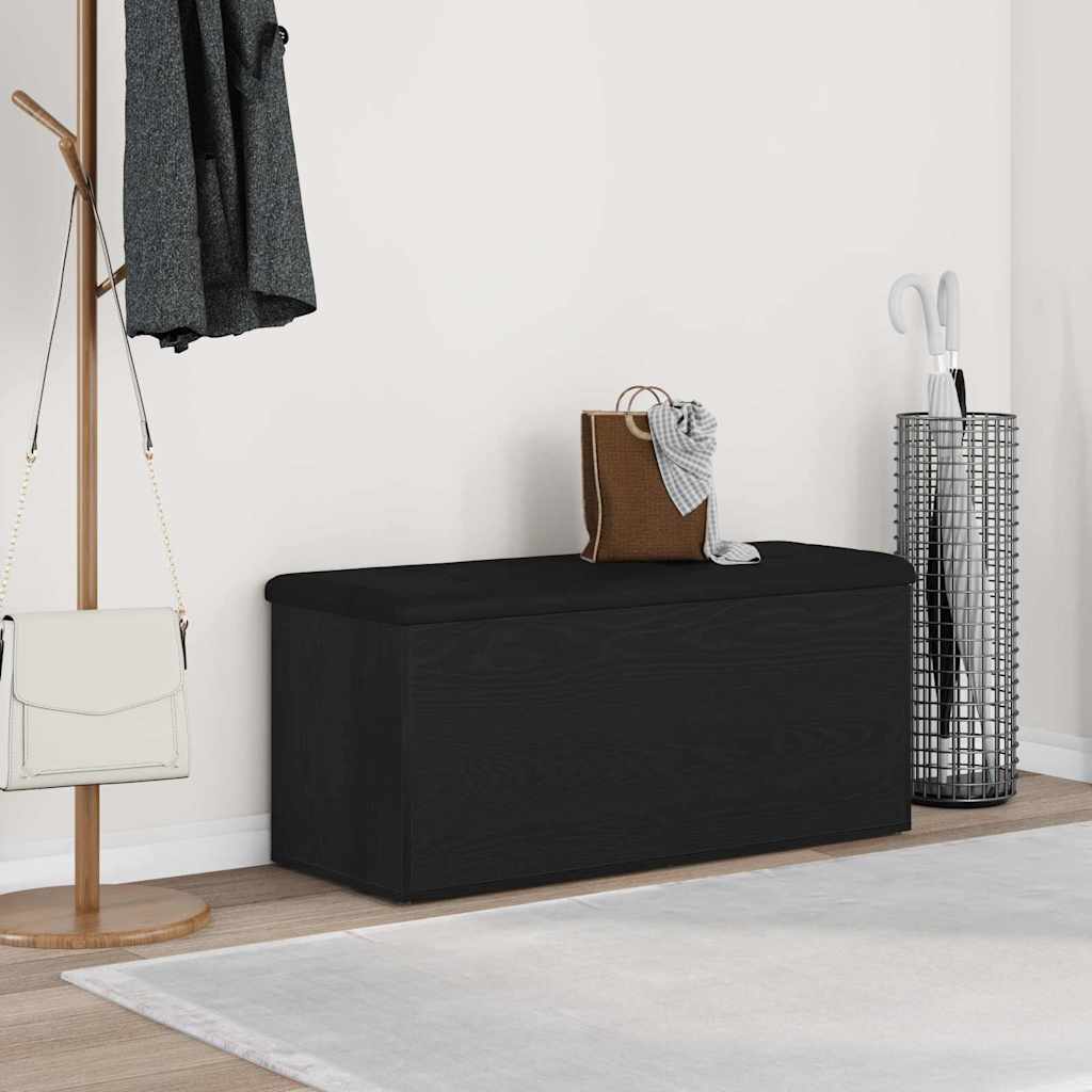 Banc de Rangement Chêne noir 102 x 42 x 45 cm Bois d'ingénierie - XIOS