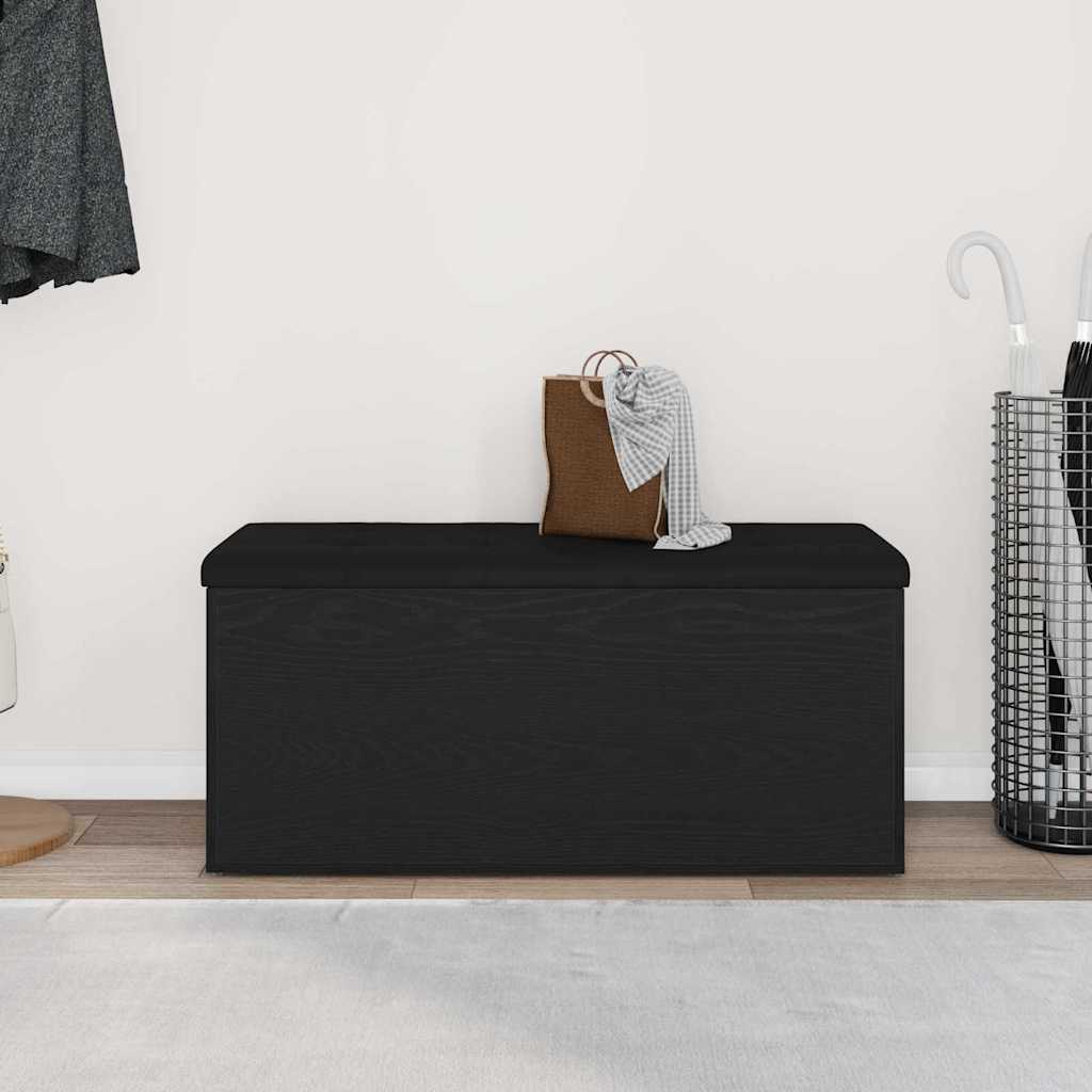 Banc de Rangement Chêne noir 102 x 42 x 45 cm Bois d'ingénierie - XIOS