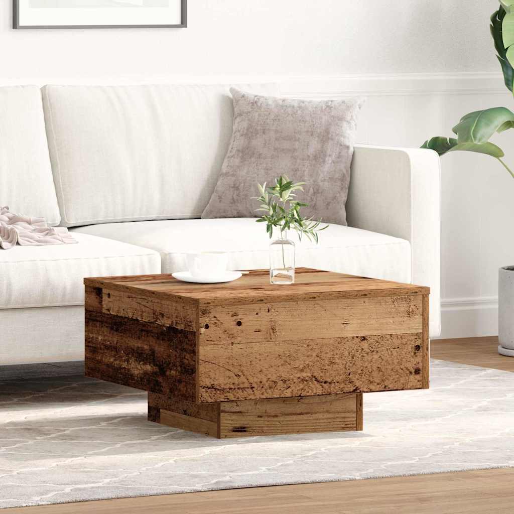 Table basse Bois ancien 55 x 55 x 31 cm Bois d'ingénierie - XIOS