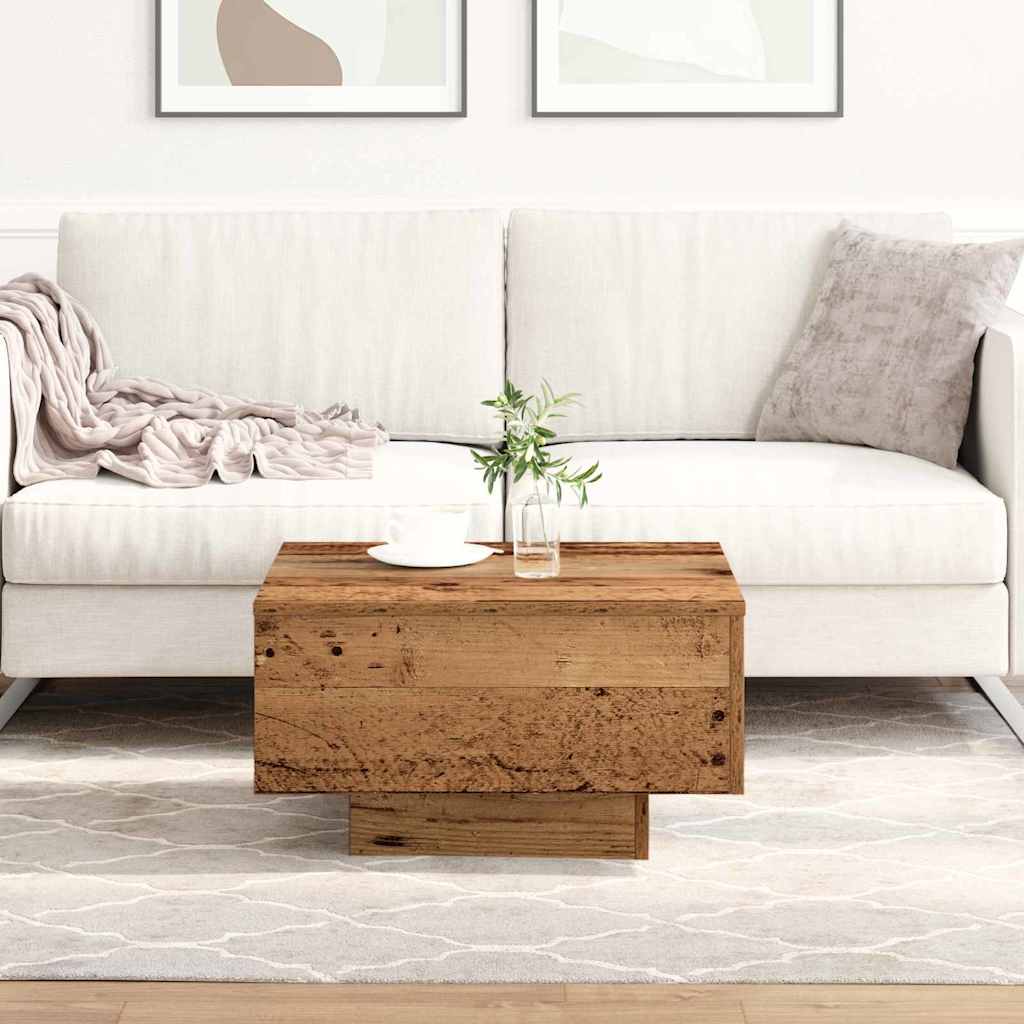 Table basse Bois ancien 55 x 55 x 31 cm Bois d'ingénierie - XIOS