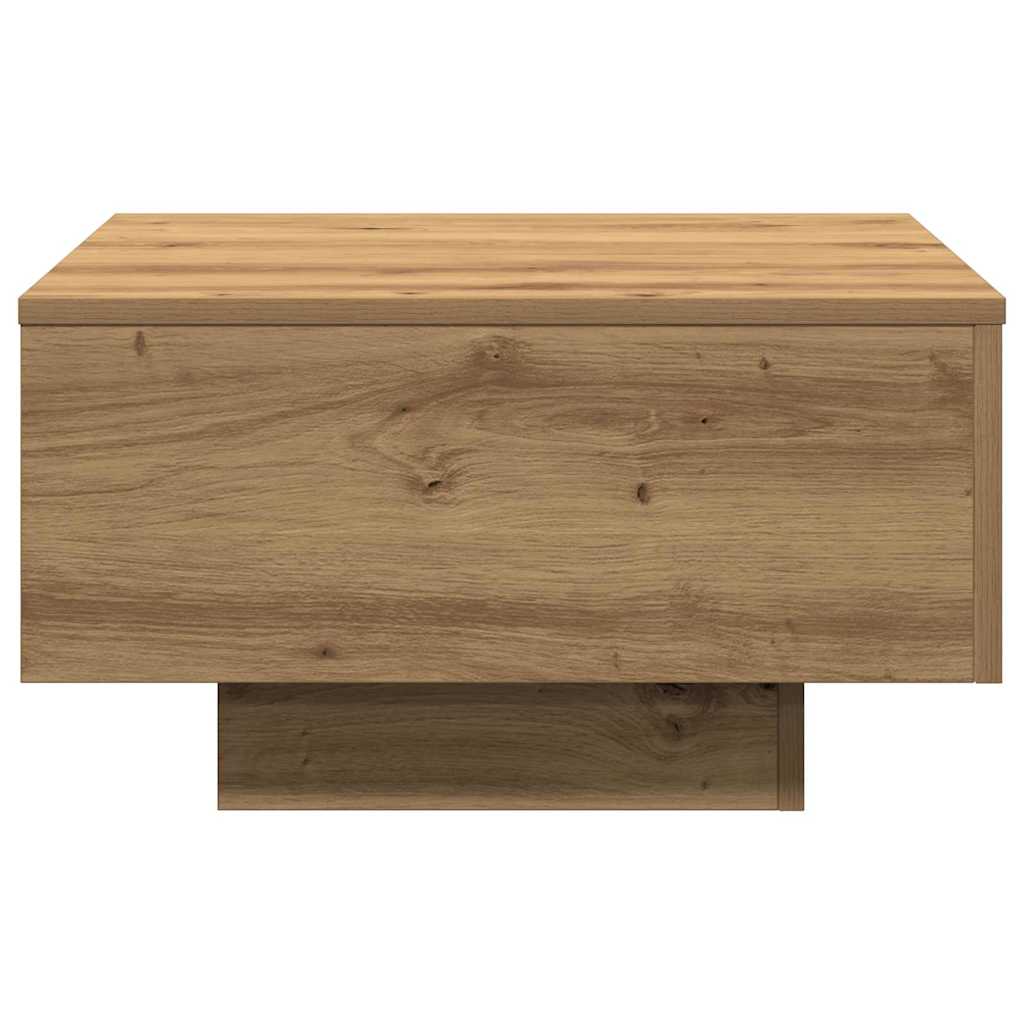 Table basse chêne artisanal 55 x 55 x 31 cm Bois d'ingénierie - XIOS