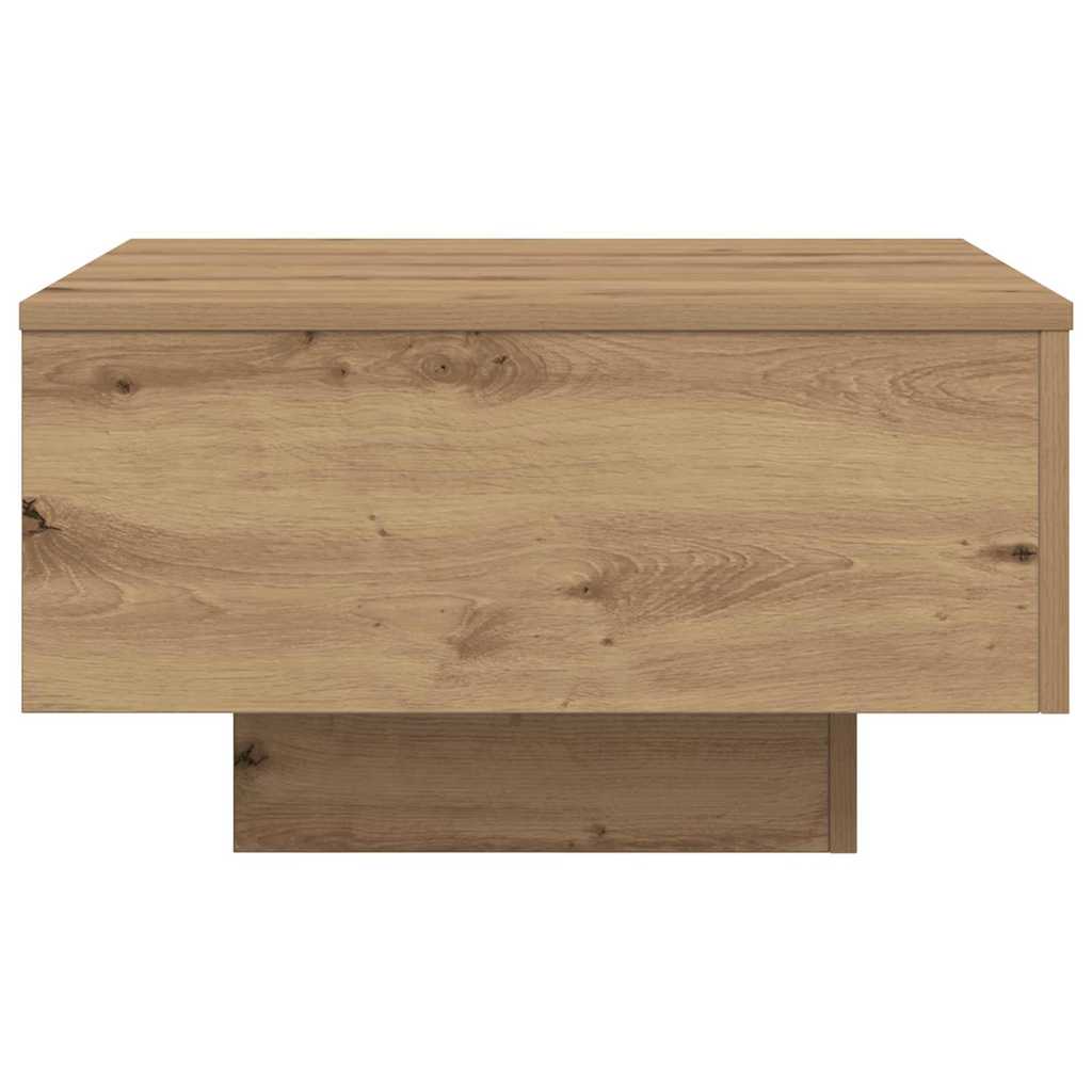 Table basse Chêne artisanal 55 x 55 x 31 cm Bois d'ingénierie - XIOS