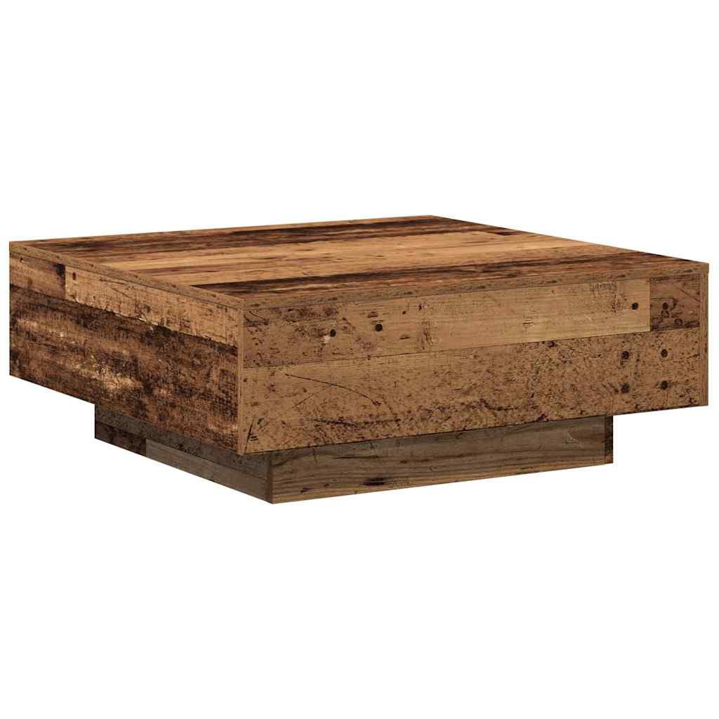Table basse Bois ancien 80 x 80 x 31 cm Bois d'ingénierie - XIOS