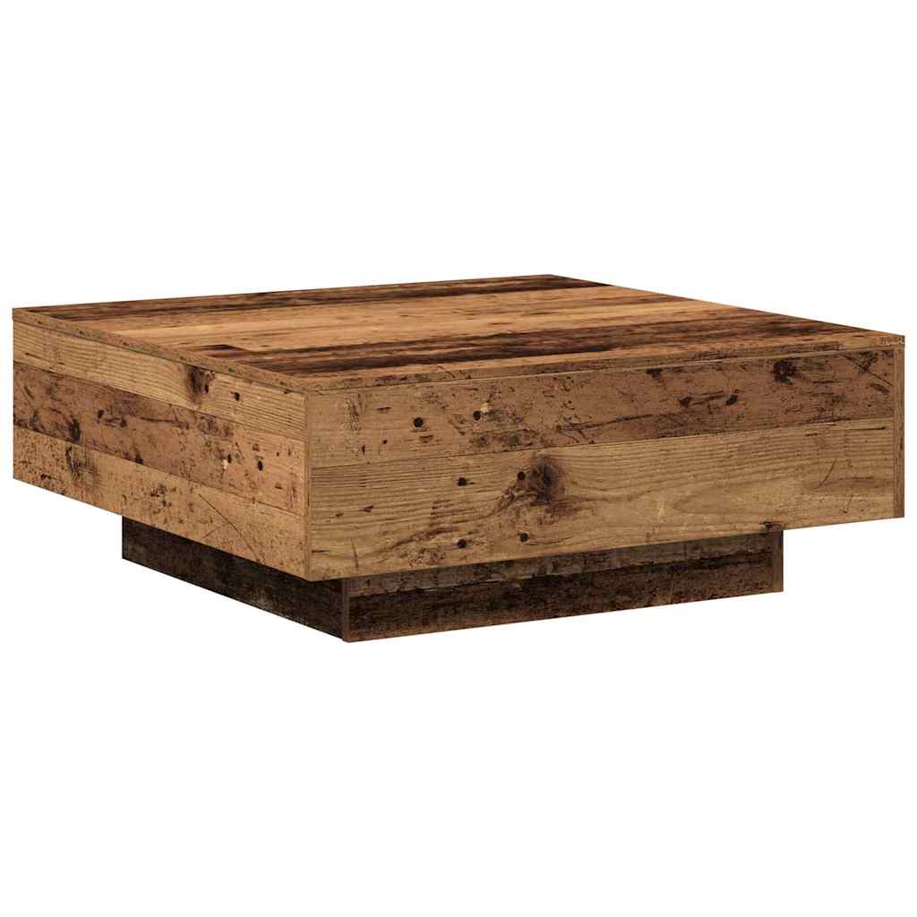 Table basse Bois ancien 80 x 80 x 31 cm Bois d'ingénierie - XIOS