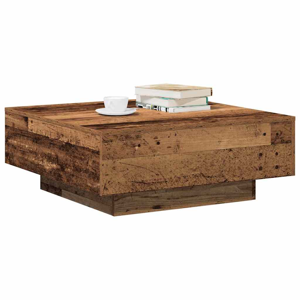 Table basse Bois ancien 80 x 80 x 31 cm Bois d'ingénierie - XIOS