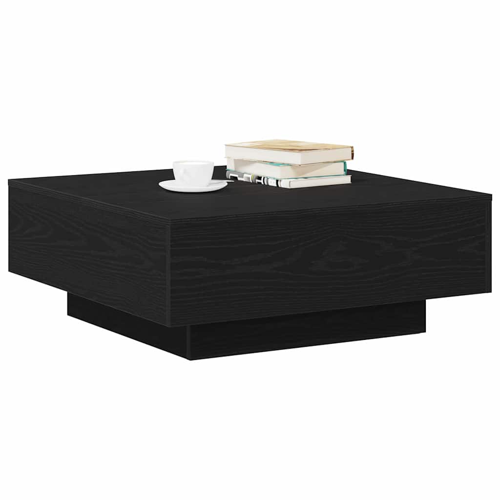 Table basse Chêne noir 80 x 80 x 31 cm Bois d'ingénierie - XIOS