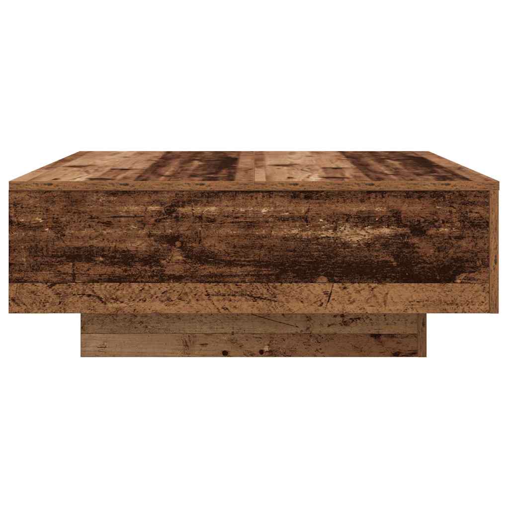 Table basse Ancien Bois et Bleu 80 x 80 x 31 cm - XIOS
